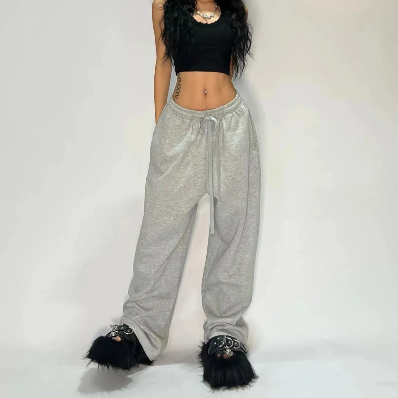 Casual Loose Straight Leg Pants Striped 2025 Summer Fashion Trend Brand Street Hip-hop Jogging Men's Women's Harajuku Sweatpants