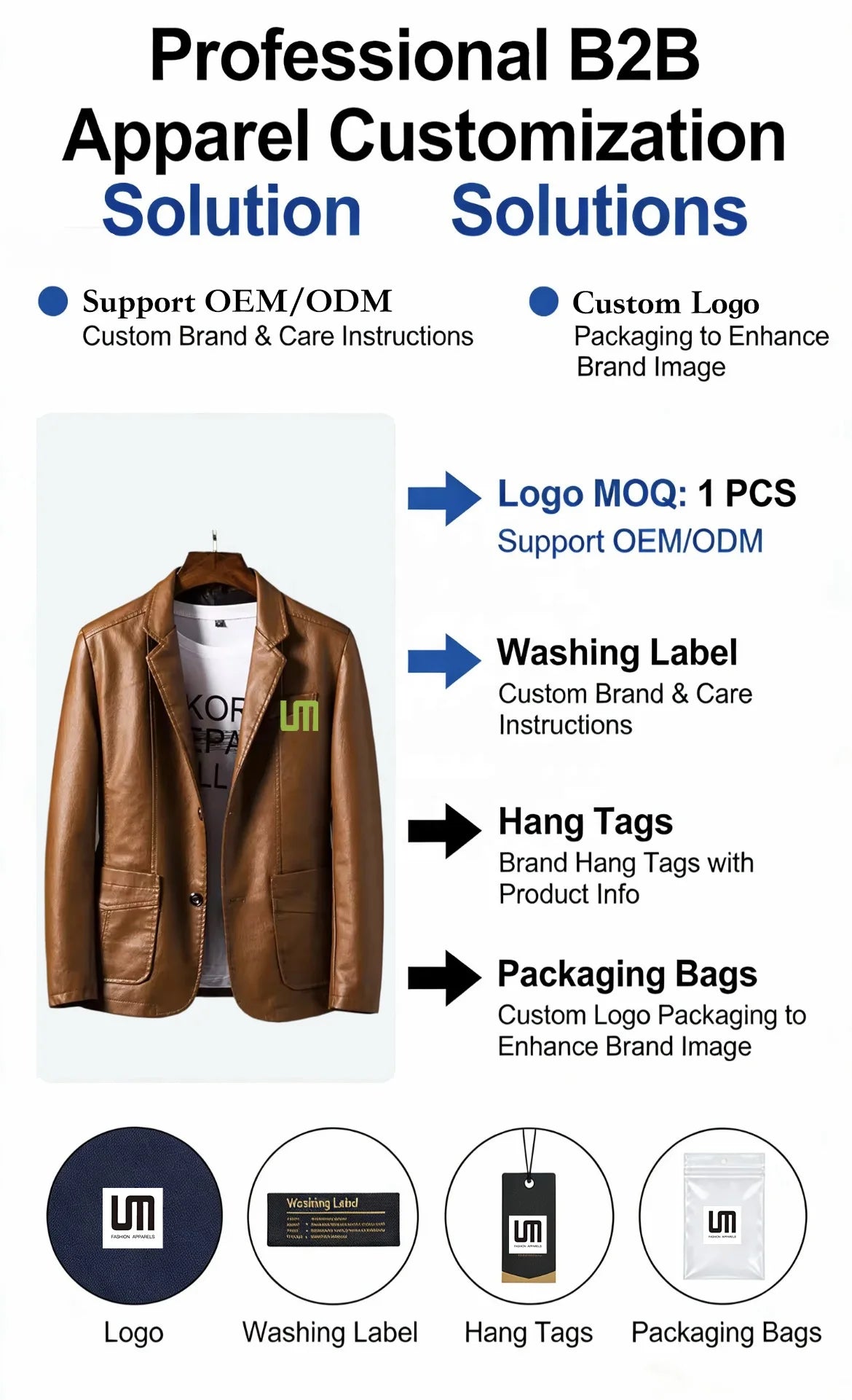 Custom Logo Wholesale Korean Fashion Autumn Mens Clothing Casual PU Leather Slim Motorcycle Coats Plus Size Jackets