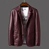 Custom Logo Wholesale Korean Fashion Autumn Mens Clothing Casual PU Leather Slim Motorcycle Coats Plus Size Jackets