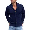 Mens Knitted Cardigan Sweaters Coat Men Casual Long Sleeve Buttons Sweaters Male V-Neck Elegant Mens Clothing