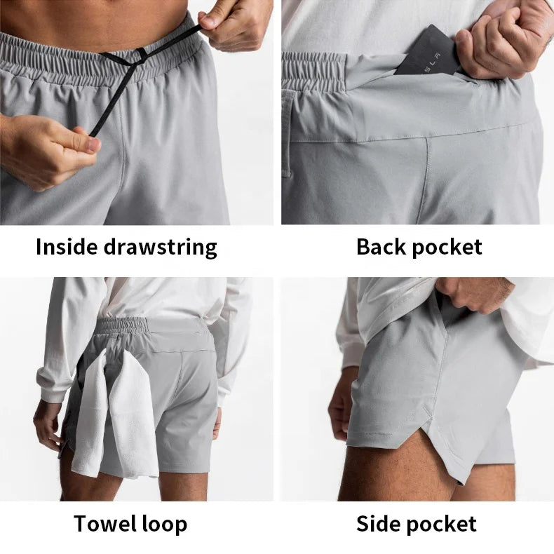 Mens Clothing Homme Active Wear Shorts De Hombre Polyester Athletic Sportswear Body Building Quick Dry Running Shorts