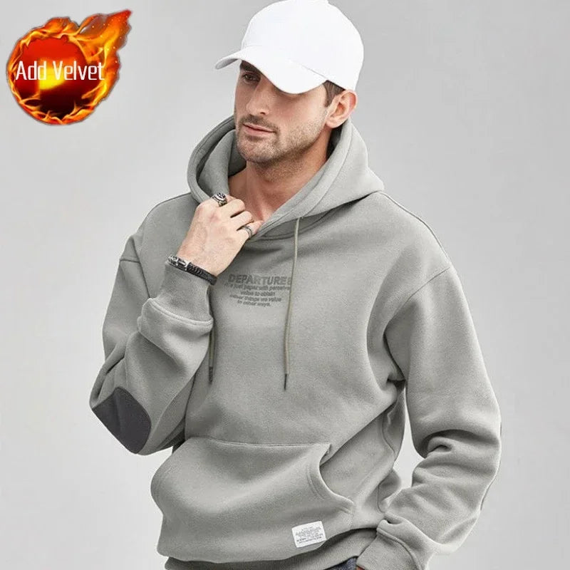 Hoodies Men's Clothing Graphic Sweatshirts for Man Solid Hooded Luxury Y2k Vintage Pastel Color Overfit Korean Style Cheap Loose