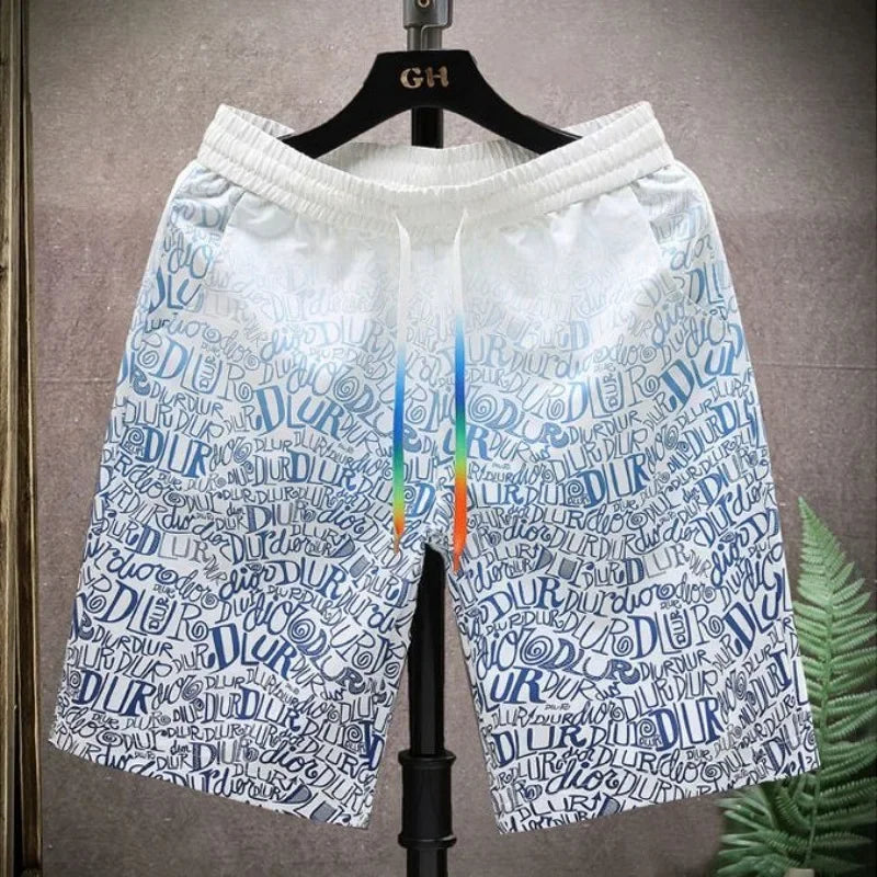 Men Anime Graphic Board Man Short Pants Beac