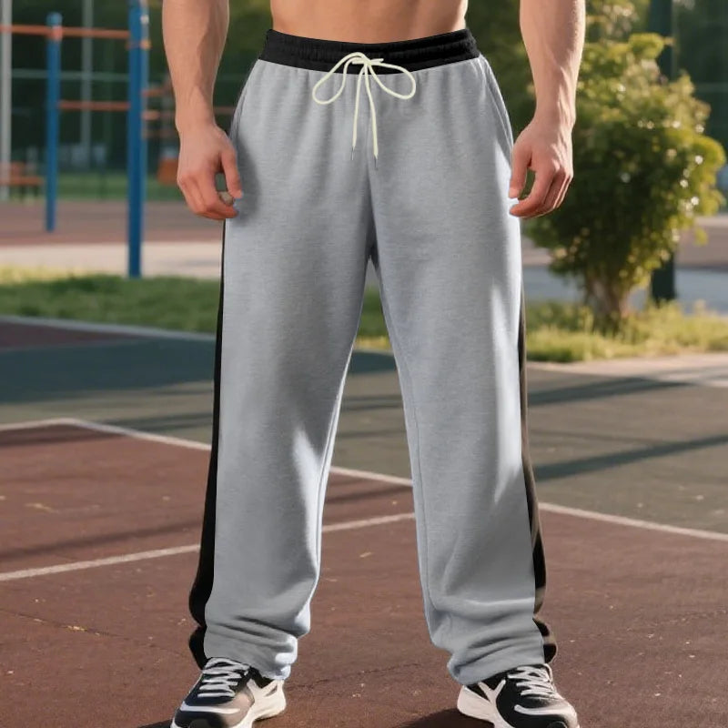 Pants for Man New Men's Heavyweight Fleece Sweatpants Man Joggers Casual Sports Trousers Elastic Waist Work Pants Man Men's Pant