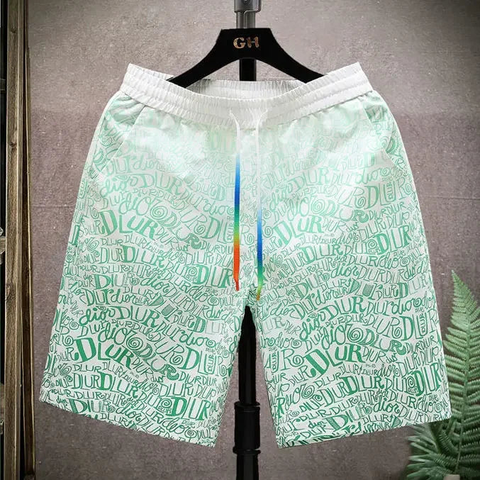 Shorts for Men Anime Graphic Board Man Short Pants Beach in Bulk with Ice Elastic Personalizate Fashion Streetwear New Pant 2025