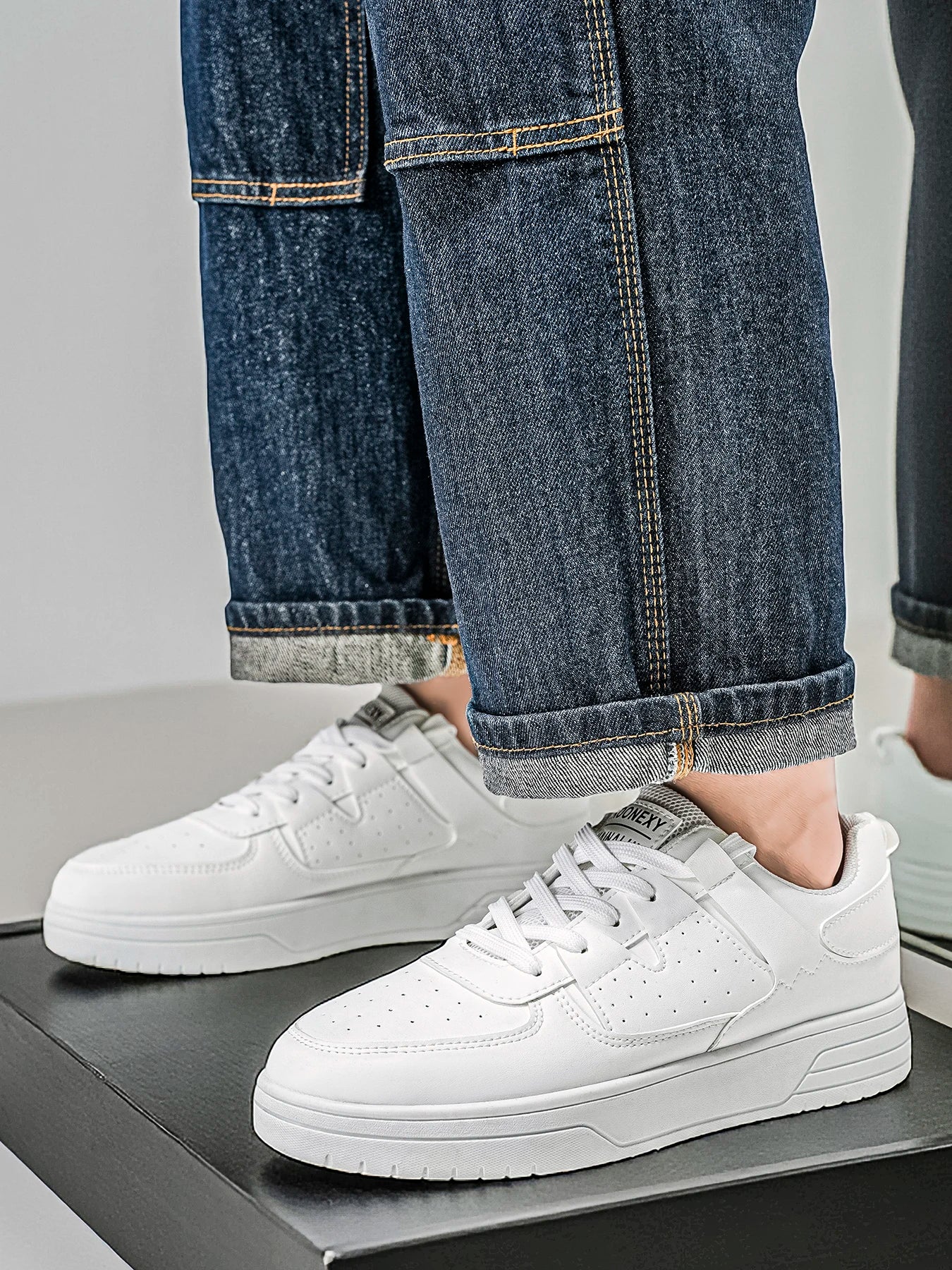 Fashionable sports shoes - skate shoes. Low-top lace-up shoes with a school style and street style, suitable for daily outdoor