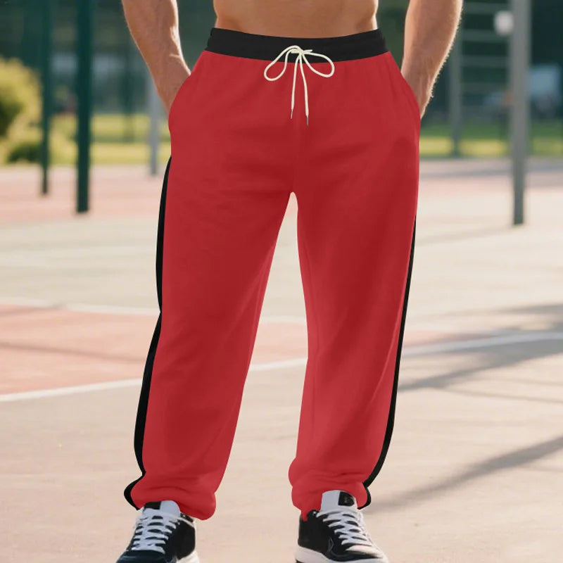 Pants for Man New Men's Heavyweight Fleece Sweatpants Man Joggers Casual Sports Trousers Elastic Waist Work Pants Man Men's Pant