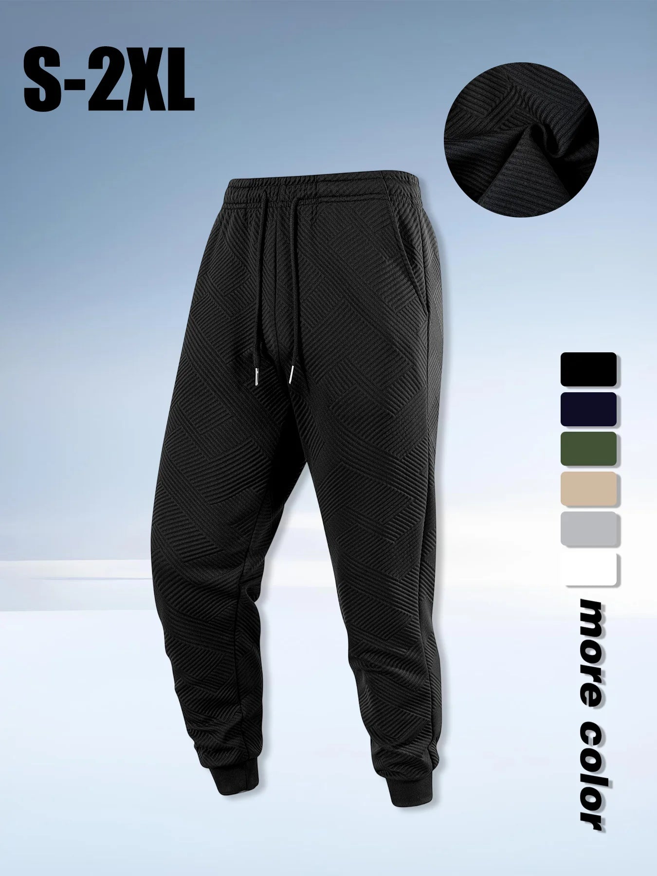 Men's Pants Autumn New Sport Jogging Trousers Fitness Loose Fit Clothing Solid Color Outfit Streetwear Pants Outdoor Streetwear