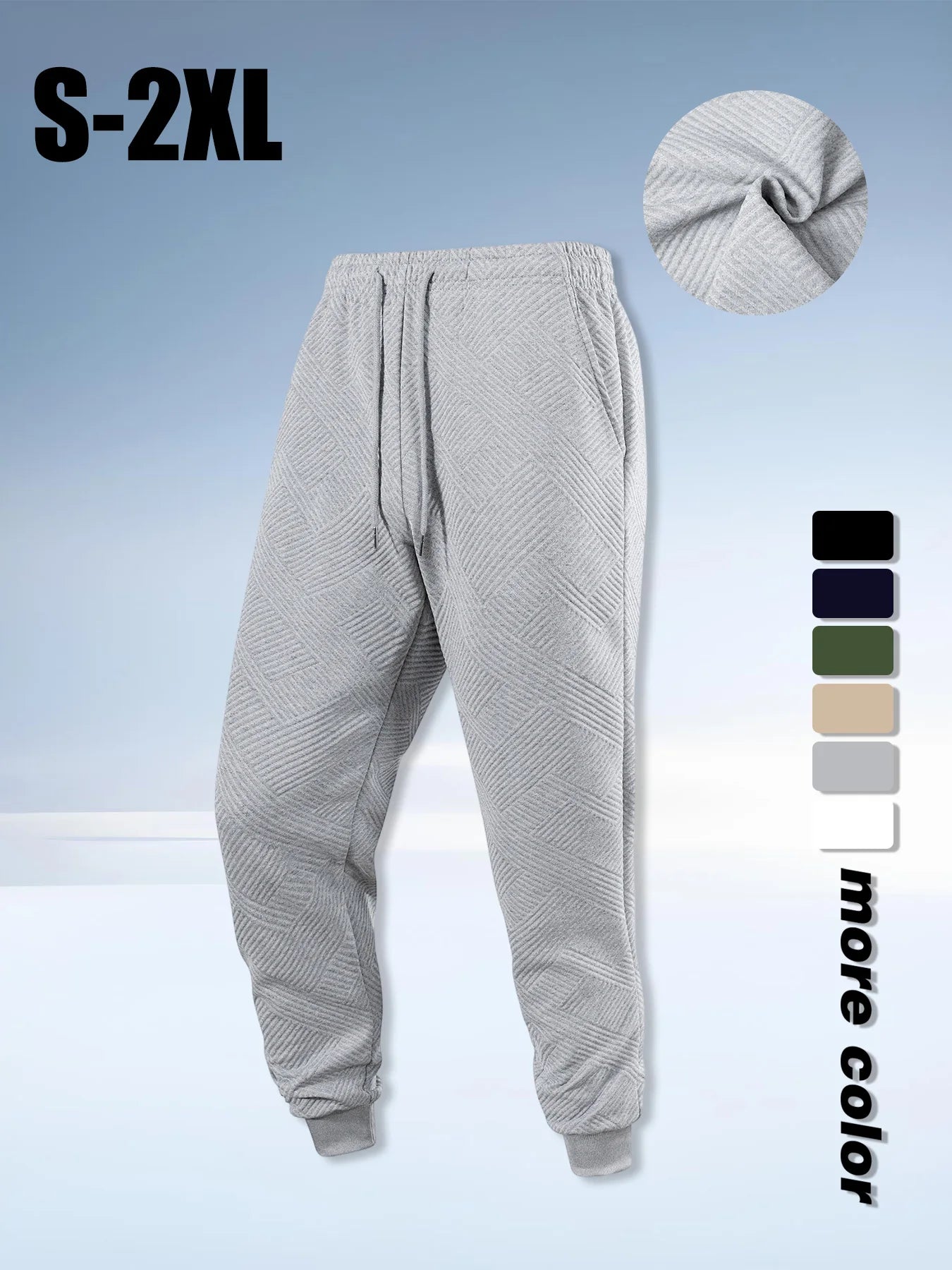 Men's Pants Autumn New Sport Jogging Trousers Fitness Loose Fit Clothing Solid Color Outfit Streetwear Pants Outdoor Streetwear