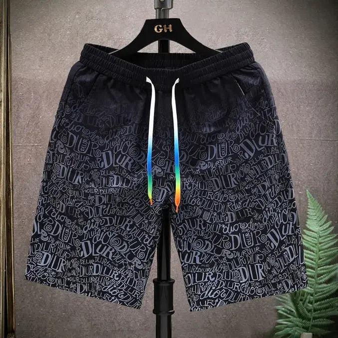 Shorts for Men Anime Graphic Board Man Short Pants Beach in Bulk with Ice Elastic Personalizate Fashion Streetwear New Pant 2025