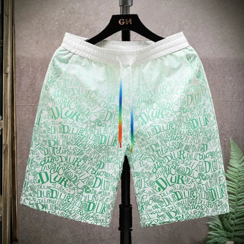 Men Anime Graphic Board Man Short Pants Beac
