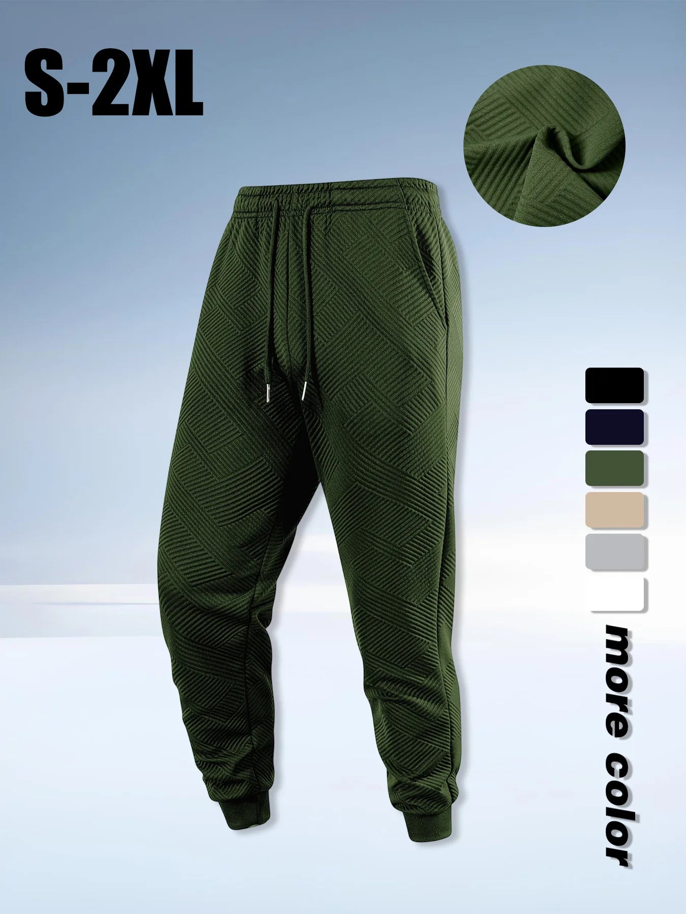 Men's Pants Autumn New Sport Jogging Trousers Fitness Loose Fit Clothing Solid Color Outfit Streetwear Pants Outdoor Streetwear