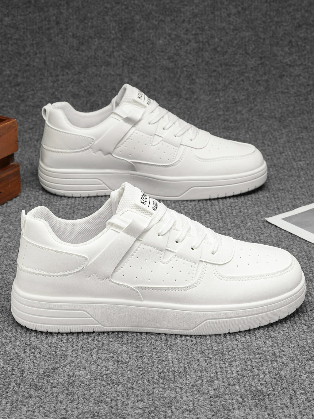 Fashionable sports shoes - skate shoes. Low-top lace-up shoes with a school style and street style, suitable for daily outdoor